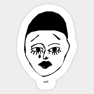 Pierrot. Sticker